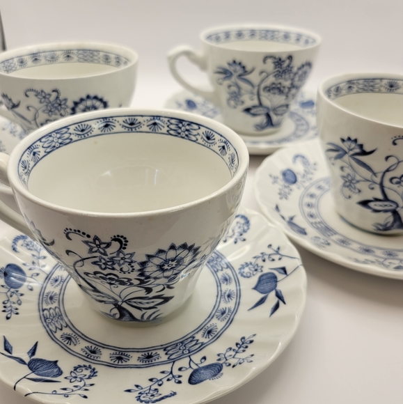 JG Meakin Other - VTG J&G Meakin England Classic Nordic Ironstone. Set of 4. Cups and Saucers.